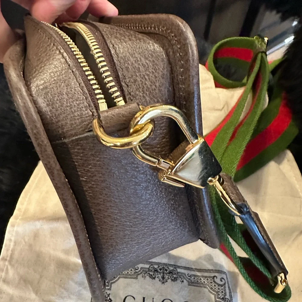 Worn Once Gucci Jumbo GG mini camera bag w/detachable strap
Pristine condition. - Picture 10 of 10